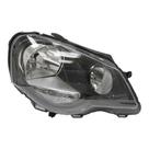 Farol polo 07 08 09 10 11 12 13 14 mascara negra direito