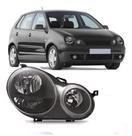 Farol polo 2003 2004 2005 2006 mascara negra ld