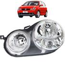 Farol Polo Hatch e Sedan 2003 2004 2005 2006 Cromado