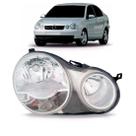 Farol Polo Hatch Sedan 2003 2004 2005 2006 Máscara Cromada TYC