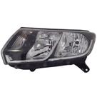 Farol Principal Foco Duplo Máscara Negra Friso Cromado Lado Esquerdo Logan e Sandero 2014 até 2019 Farol Principal Foco Duplo Máscara Negra Friso Cromado Lado Esquerdo Logan e Sandero 2014 até 2019