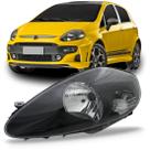 Farol Punto 2007 a 2012 Elétrico Máscara Negra Soquete Oval