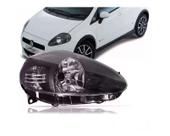 Farol Punto 2009 ate 2011 Mascara Cinza Lado Direito BapImports