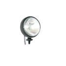 Farol Redondo 157Mm com carcaca aro e refletor em aco, lente de vidro, requer lampada assimétrica ou H1
