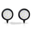 Farol Redondo 6W Branco - Par