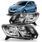 Farol Renault Sandero 2015 2016 Máscara Negra