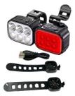 Farol Sinalizador Bike Traseira 6 Leds Recarregavel USB