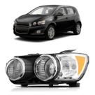 Farol sonic 2012 a 2016 aro cromado