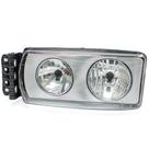 Farol Stralis Tector Cursor Trakker 2006 a 2010 Lado Motorista Com Moldura Prata 4 Vias - NINO - F-211