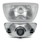 Farol Universal para Motos com Vidro Transparente e Alta Potência de Iluminação Farol Universal para Motos com Vidro Transparente e Alta Potência de Iluminação