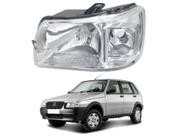 Farol Uno Fiorino 2004 a 2013 Máscara Cromada Lado Esquerdo Farol Uno Fiorino 2004 a 2013 Máscara Cromada Lado Esquerdo