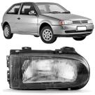 Farol volks gol 1995 96 97 98 99 00 01 02 mascara negra ld