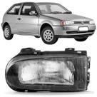 Farol volks gol 1995 96 97 98 99 00 01 02 mascara negra le