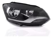 Farol Volkswagen Fox 2010 2011 2012 2013 2014 Foco Duplo Mascara Negra