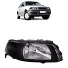 Farol VW Gol G3 1999 2000 2001 2002 2003 2004 2005 Máscara Negra Simples Lado Direito