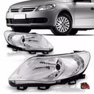 Farol Vw Gol Gv Foco Simples/Máscara Cromada