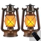 Faroles para Exterior Marlrin Impermeables Vintage LED Llama Paquete de 2