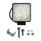 Farolete Milha Quadrado 9 Leds Bivolt 27w Jeep Valmet Truck Farolete Milha Quadrado 9 Leds Bivolt 27w Jeep Valmet Truck