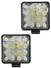 Farolete quadrado Led 48w 6000k 12v 24v Par Farolete quadrado Led 48w 6000k 12v 24v Par