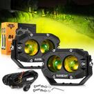 Faros Auxiliares Auxbeam de 4 pulgadas 60W LED Ámbar con Haz Spot Faros Auxiliares Auxbeam de 4 pulgadas 60W LED Ámbar con Haz Spot