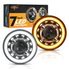 Faros LED Auxbeam Redondos de 7 Pulgadas H6024 para Jeep Wrangler