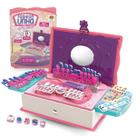 Fashion Unha Mania Box 3 em 1 Brinquedo Criativo Dm Toys Fashion Unha Mania Box 3 em 1 Brinquedo Criativo Dm Toys