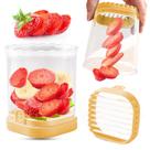Fatiador de Frutas COKSDUPID Morango Destacável Amarelo Fatiador de Frutas COKSDUPID Morango Destacável Amarelo