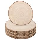 Fatias de madeira LepoHome inacabadas de 10-12 cm, pinho natural, 4 unidades Fatias de madeira LepoHome inacabadas de 10-12 cm, pinho natural, 4 unidades
