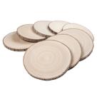 Fatias de madeira Maputune, 8 peças de 30 a 33 cm de largura, inacabadas para bricolage