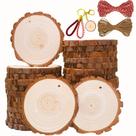 Fatias de madeira SENMUT 30 peças de 8-9 cm, redondas naturais de Natal Fatias de madeira SENMUT 30 peças de 8-9 cm, redondas naturais de Natal