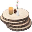 Fatias de madeira ShineZoom Large, 4 unidades, 30-35 cm, paulownia natural Fatias de madeira ShineZoom Large, 4 unidades, 30-35 cm, paulownia natural