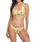 Fato de banho feminino sexy feminino com estampa de flores estampado biquíni maiô Fato de banho feminino sexy feminino com estampa de flores estampado biquíni maiô