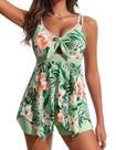 Fatos de banho Tankini Hanna Nikole Tummy Control femininos laranja GG Fatos de banho Tankini Hanna Nikole Tummy Control femininos laranja GG