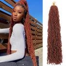Faux Locs Crochet Hair Aayubb 32 polegadas 7 peças Ginger Soft Locs
