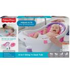 Fbm96 fisher price banheira luxo 4 em 1 rosa