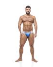 Fck jockstrap azul e branco
