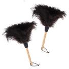 Feather Duster Midoneat Natural Black Ostrich, 2 pacotes