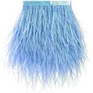 Feather Trim Soarer Light Blue, 2 jardas, 13-18 cm, avestruz