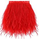 Feather Trim Soarer Red Ostrich 4-5 cm 2m para costurar roupas