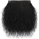 Feather Trim SOGUGOM Black Ostrich, 2 jardas, 10-12 cm, para costura Feather Trim SOGUGOM Black Ostrich, 2 jardas, 10-12 cm, para costura