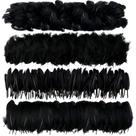 Feathers MWOOT 400 unidades Black Goose Craft 7-15 cm