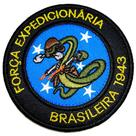 FEB Cobra Belicosa 2ª Guerra Patch Bordado Fecho Contato FEB Cobra Belicosa 2ª Guerra Patch Bordado Fecho Contato