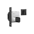 Fechadura 1006 porta bater/correr ros. quad. black