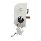 Fechadura 1520 Central Trinco Rolete Para Porta Abrir Branco