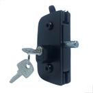Fechadura 1520 Para Porta De Abrir Vidro Fechadura Preta