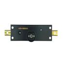 Fechadura 3f 1112 tetra trava central porta enrolar preto Fechadura 3f 1112 tetra trava central porta enrolar preto