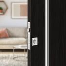 Fechadura 3f linha rolete roseta quadrada inox - cromo acetinado
