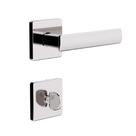 Fechadura 3F Roseta Quadrada Banheiro Cromada - 840B817