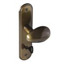 Fechadura 404 com Espelho Bronze Oxidado Banheiro