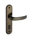 Fechadura 406 com Espelho Bronze Oxidado Externa